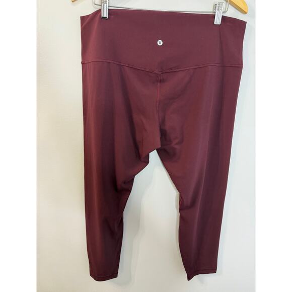 Lululemon Align Pant II 25" Leggings Cassis High Rise Stretch Sz 18 - Picture 8 of 12